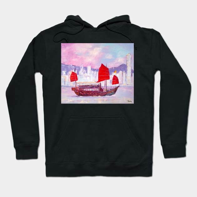 Hong Kong. Pearl Morning Hoodie by NataliaShchip